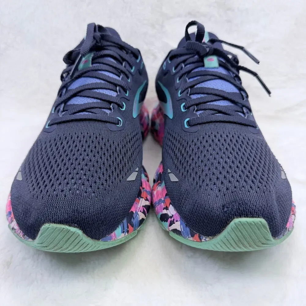 Brooks Ghost 15 Women's Eclipse Baja Blue Pink Running Shoes Size 11 Wide